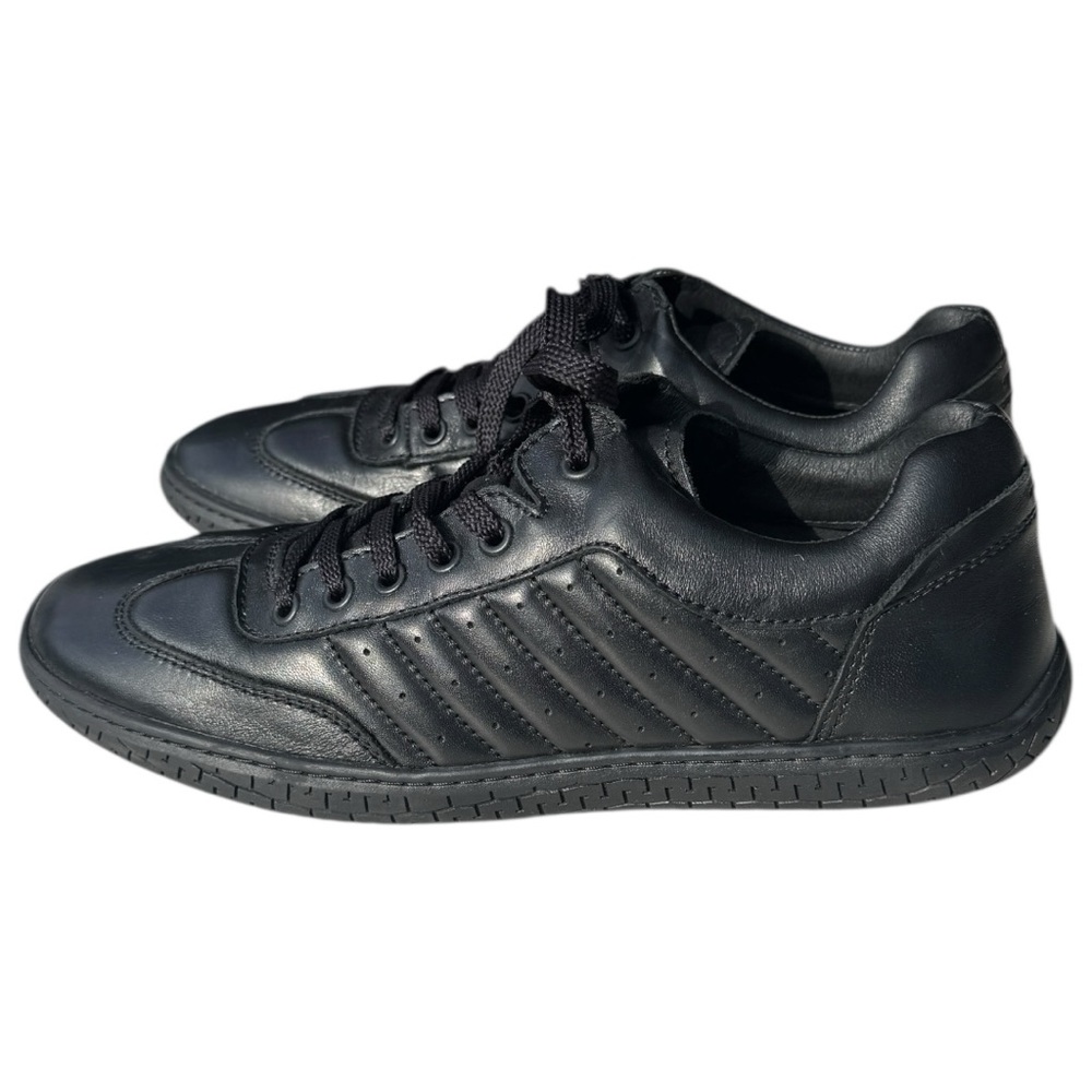 Piloti Pistone X Driving Shoes - Triple Black Leather Sz 9